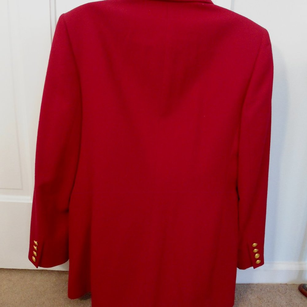 Talbots Red Blazer Single Button For Business Car… - image 2